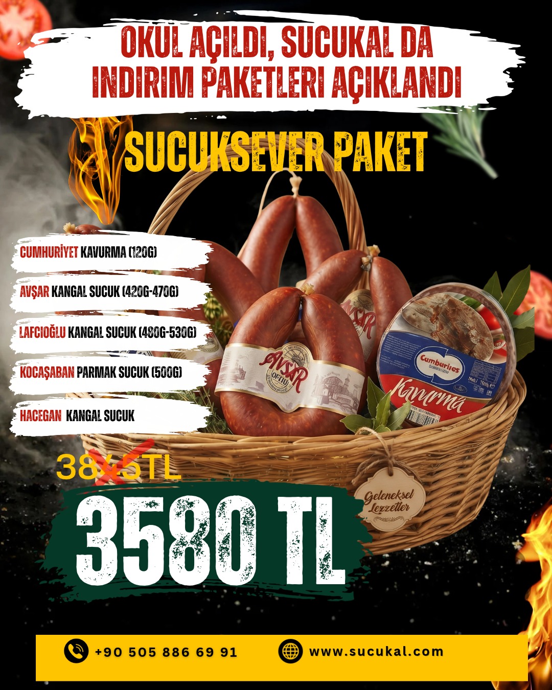 İNDİRİMLİ SUCUK SEVER PAKET